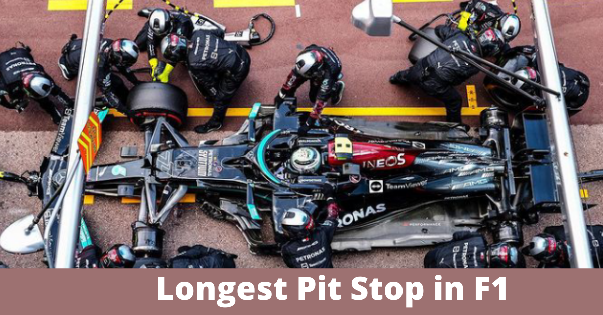 longest pit stop in formula one