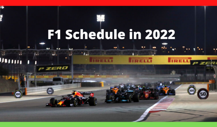 f1 race schedule in 2022