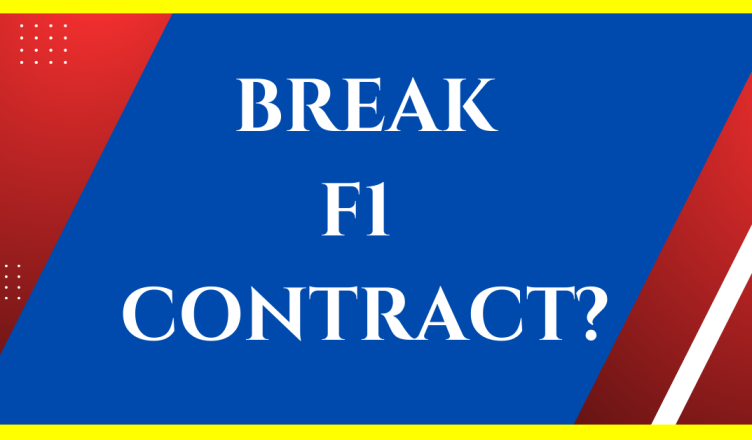 can f1 drivers break contract