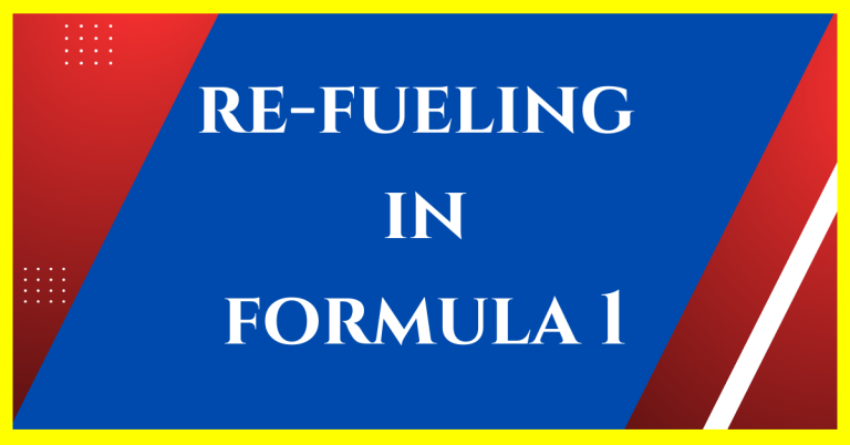 do f1 cars refuel