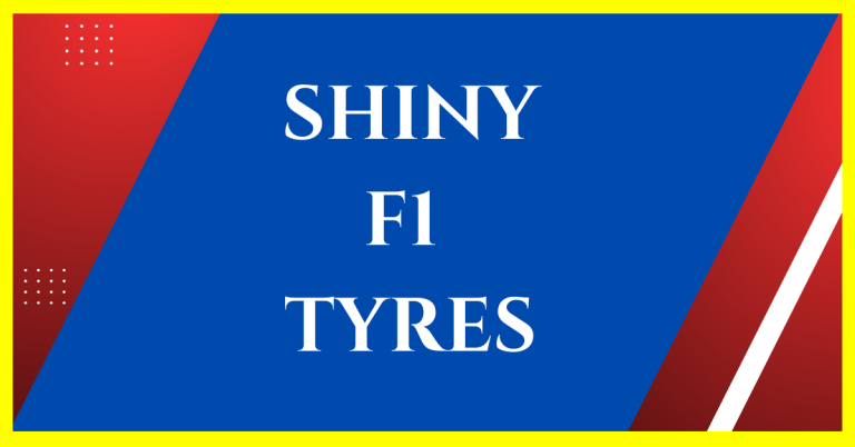 why are formula one tyres so shiny