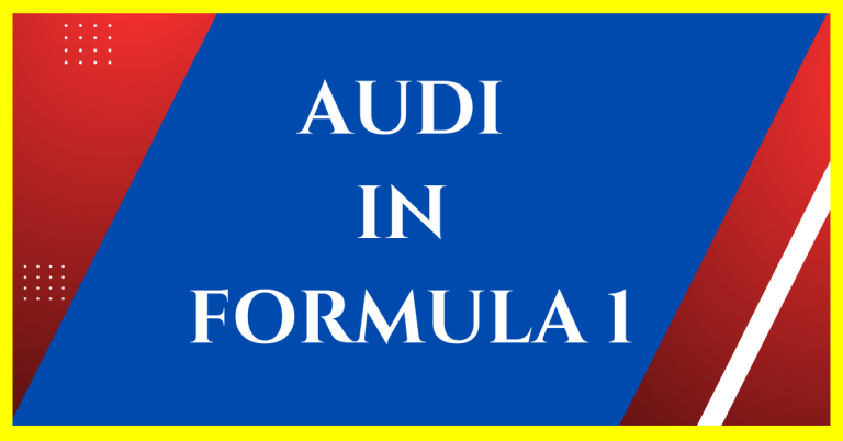 why audi is not in f1 racing