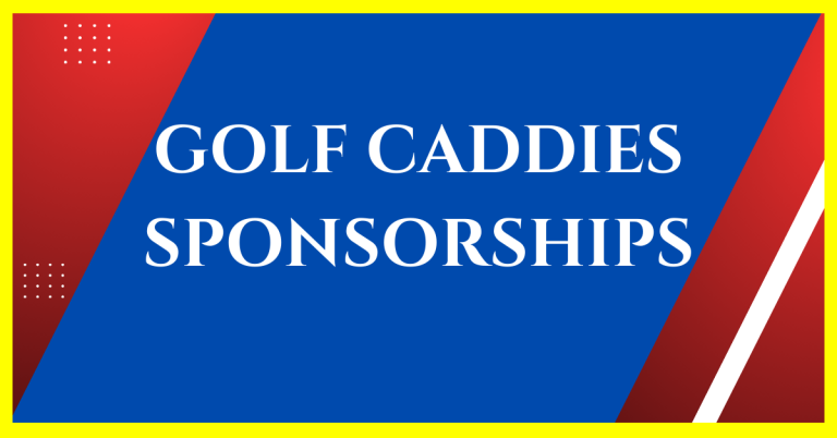 do golf caddies have sponsors