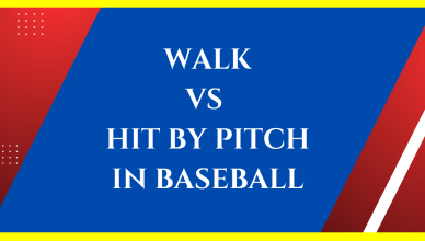 differences between walk and hit by pitch in baseball