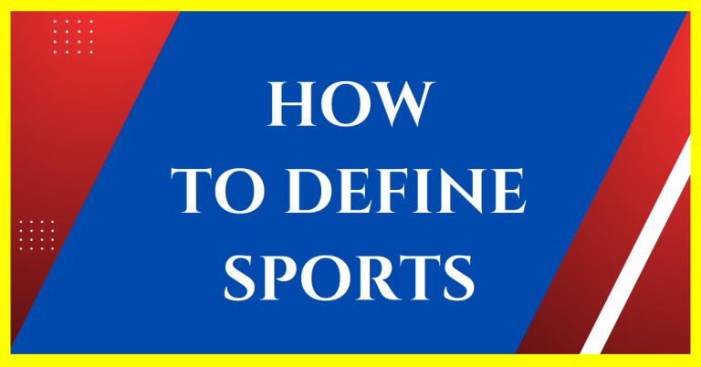 how do you define sports