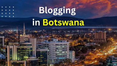 the capital city in botswana at night