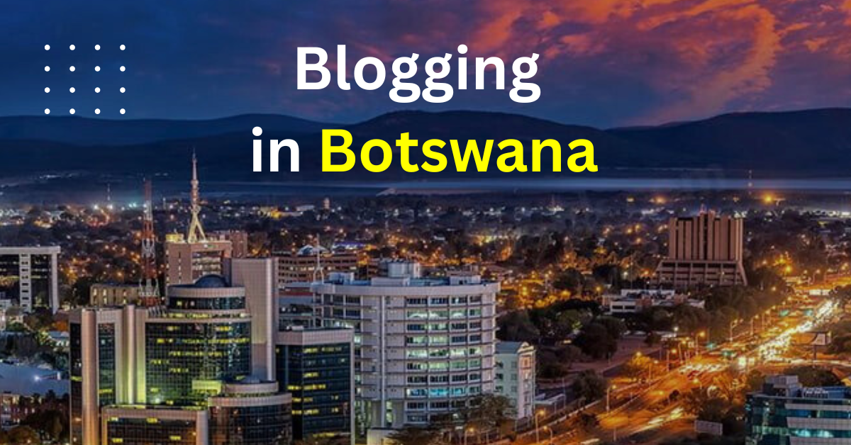 the capital city in botswana at night