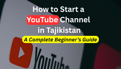 how to start a youtube channel in tajikistan